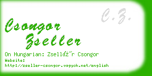 csongor zseller business card